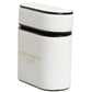 White Calf Leather Logo Print Flip Holder  Airpods Case