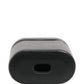 Black Calf Leather Logo Print Flip Holder Airpods Case
