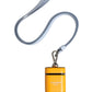 Case Yellow Calf Leather Logo Flip Holder Strap Airpods