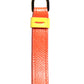 Yellow Calf Leather Logo Flip Holder Strap Airpods Case