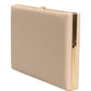 Beige Lambskin Leather Clutch Evening Women Purse Bag