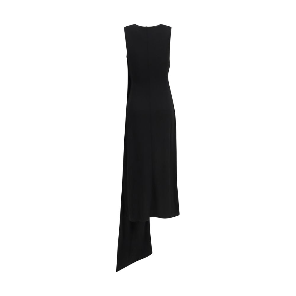 Black Viscose Casual Dress