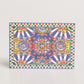 Multicolor Carretto Siciliano Envelope Post Card Holder