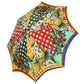 Multicolor Carretto Siciliano Print Collapsible Umbrella