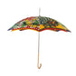 Multicolor Carretto Siciliano Print Collapsible Umbrella