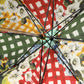 Multicolor Carretto Siciliano Print Collapsible Umbrella