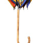 Multicolor Carretto Siciliano Print Collapsible Umbrella