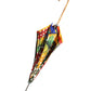 Multicolor Carretto Siciliano Print Collapsible Umbrella