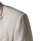 White Cotton Single Breasted Jacket Blazer