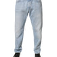Light Blue Washed Loose Cotton Denim Jeans