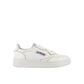 White Leather Athletic Sneakers