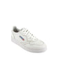 White Leather Athletic Sneakers