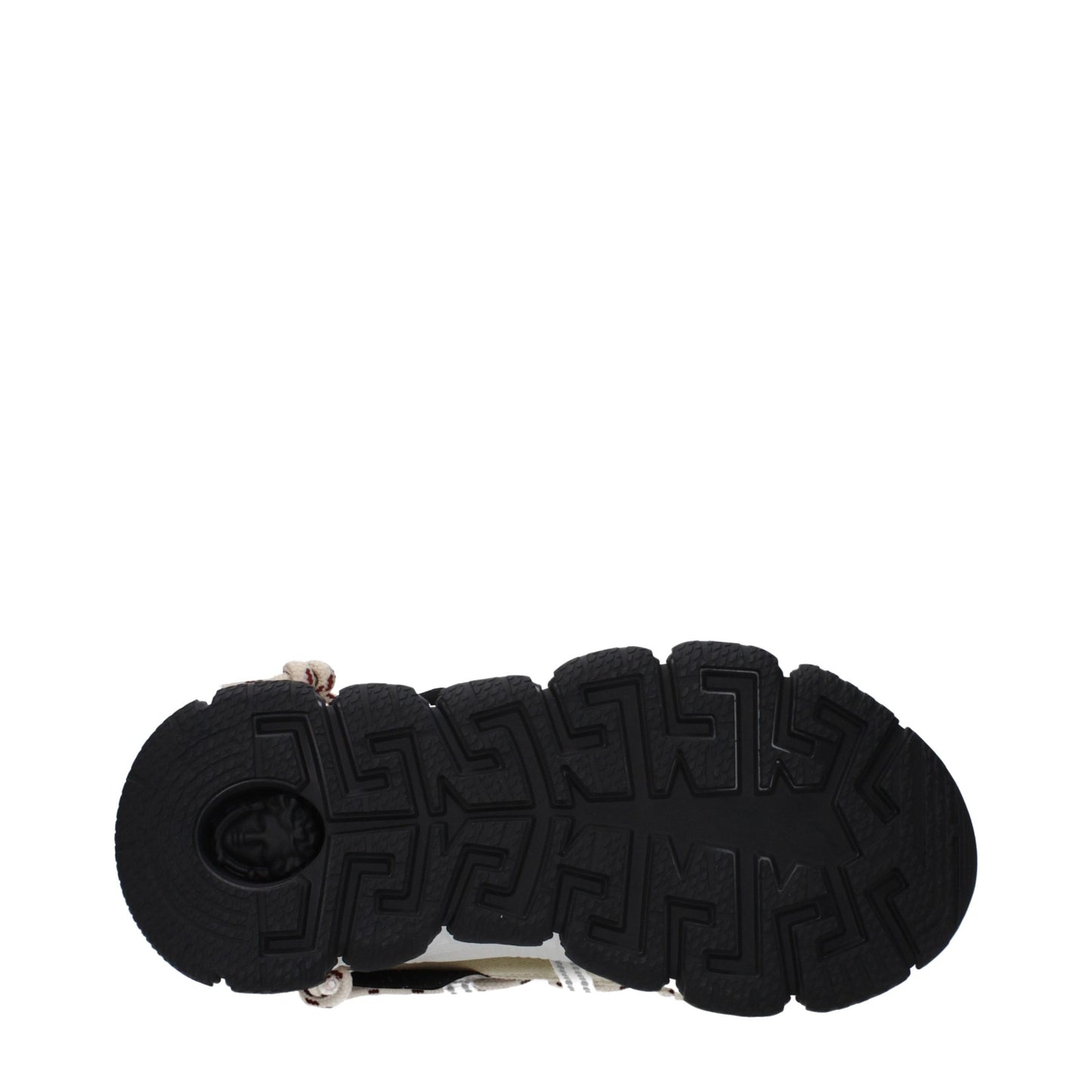 Beige Leather Chunky Sneakers