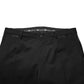 Black Wool Skinny Men Dress Trouser Pants