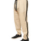 Beige Cotton Skinny Men Jogger Trouser Pants