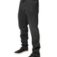 Dark Gray Slim Fit Cotton Men Denim Jeans
