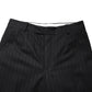 Black Stripes Wool Dress Formal Trouser Pants