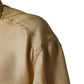 Yellow Silk Button Down Men Oversize Shirt
