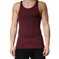 Maroon Sleeveless Round Neck Tank Top T-shirt