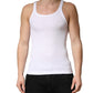 White Sleeveless Round Neck Tank Top T-shirt