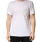White 100% Cotton Plain Round Neck Men Shirt T-shirt