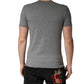Gray DG Logo Crew Neck Men Underwear T-shirt