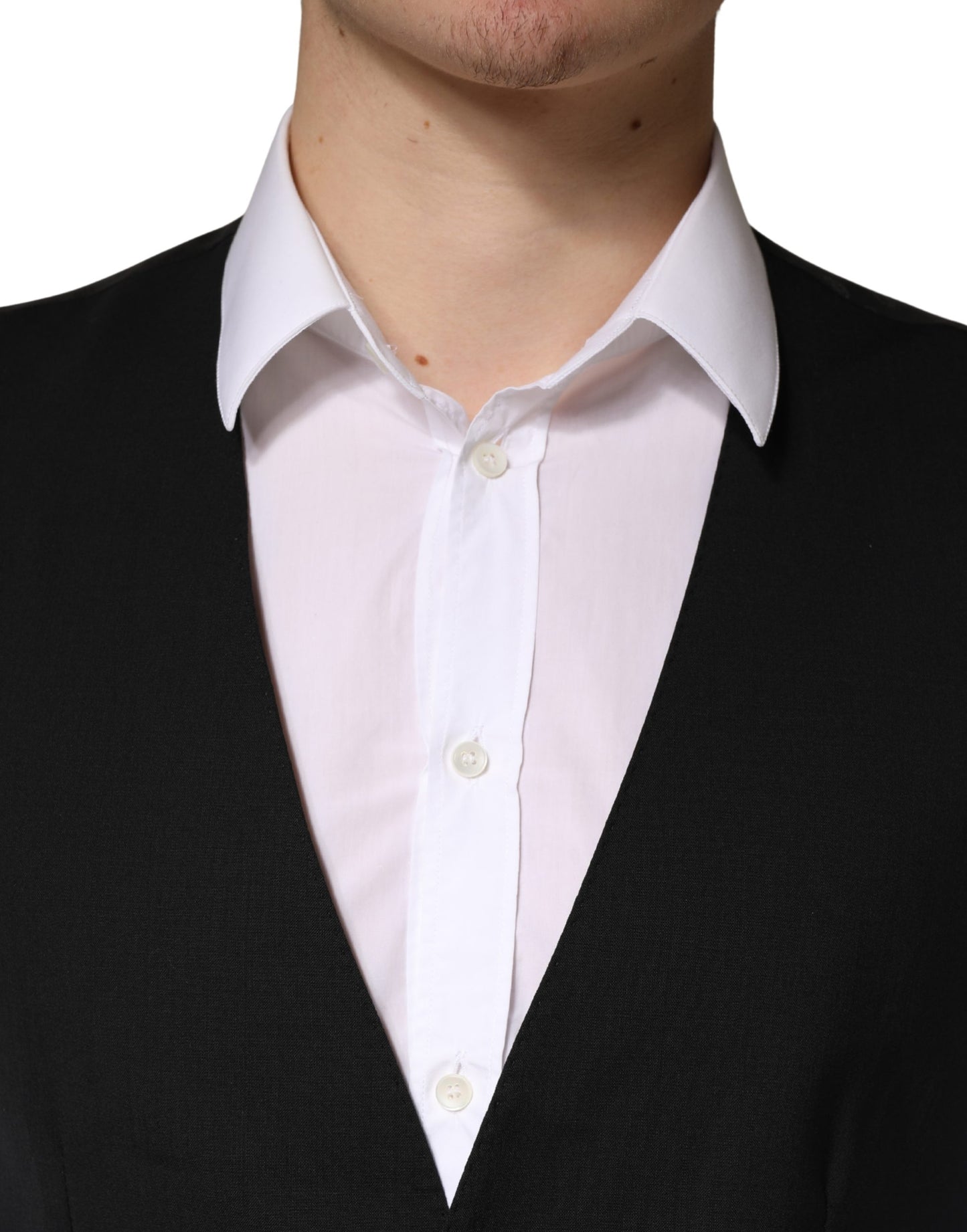 Black Wool Dress Men Formal Waistcoat Vest