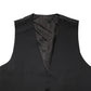 Black Wool Dress Men Formal Waistcoat Vest