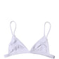 Top White Nylon Triangle Swimwear Beachwear Bikini