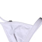 Top White Nylon Triangle Swimwear Beachwear Bikini
