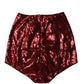Red Sequin Embellished High Waist Girdle Underwear