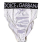 White Logo Brief High Waist Panty Underwear