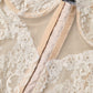 Beige Floral Lace Corset Lingerie Underwear