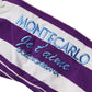 Purple White Stripes Nylon Bandeau Swimwear