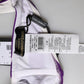 Purple White Stripes Nylon Bandeau Swimwear