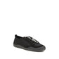 Black Fabric Athletic Sneakers