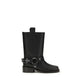 Black Calf Leather Bos Taurus Lace-Up Boots