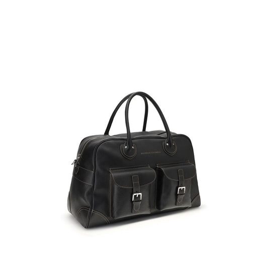 Black Calf Leather Bos Taurus Shoulder Bag