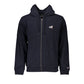 Blue Cotton Men's Hooded Sweatshirt