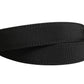 Men Black Viscose Leather Metal Buckle Belt