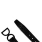 Men Black Exotic Leather Logo Buckle Belt