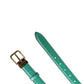 Men Green Classic Leather Metal Buckle Belt