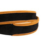 Men Black Orange Polyester Metal Buckle Belt