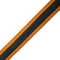 Men Black Orange Polyester Metal Buckle Belt
