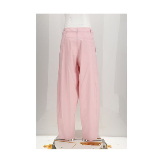 Multicolor Cotton Casual Pants