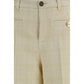 Beige Cotton Dress Pants