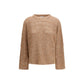Brown Silk Sweatshirt
