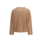 Brown Silk Sweatshirt