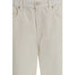 White Cotton Casual Pants