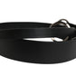 Men Black Calfskin Leather Metal Buckle Belt